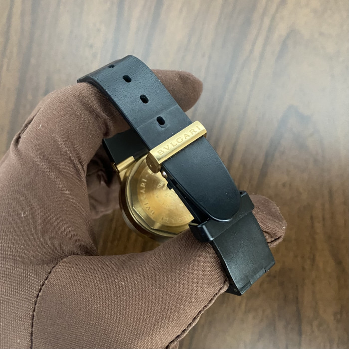 Bulgari Diagono Scuba SC38G 18K Gold Like New