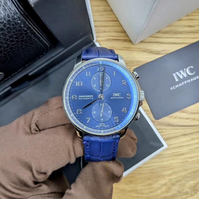 IWC Cronograph Portuguese Blue Dial IW371606
