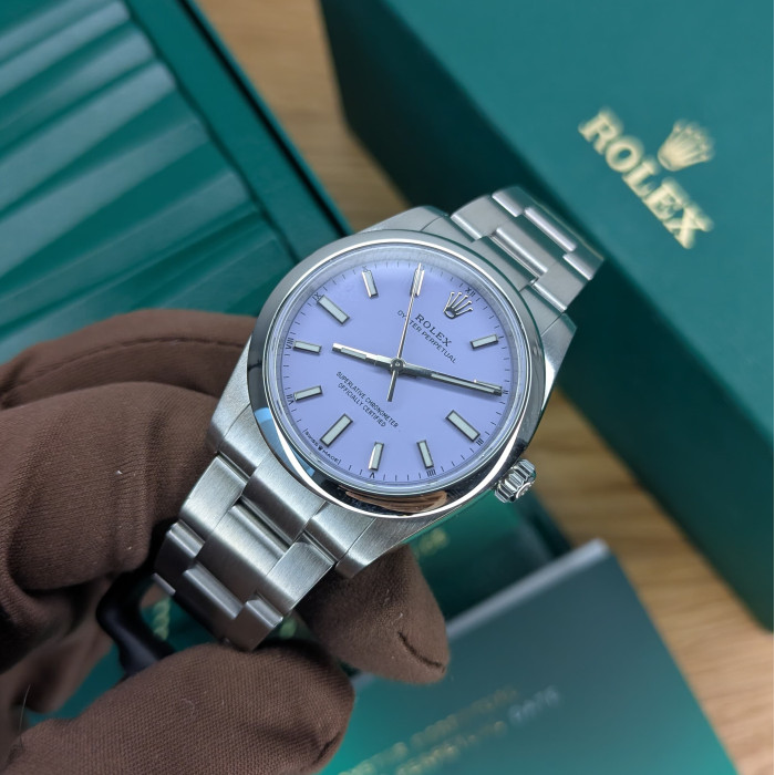 Rolex Oyster Perpetual 34mm Lavender Dial