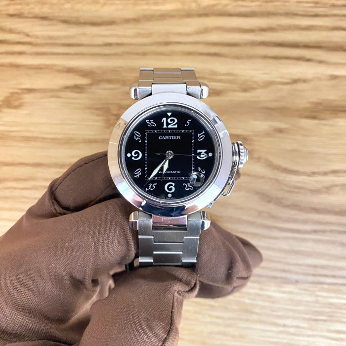 Cartier Pasha C 2324 Like New Black Dial