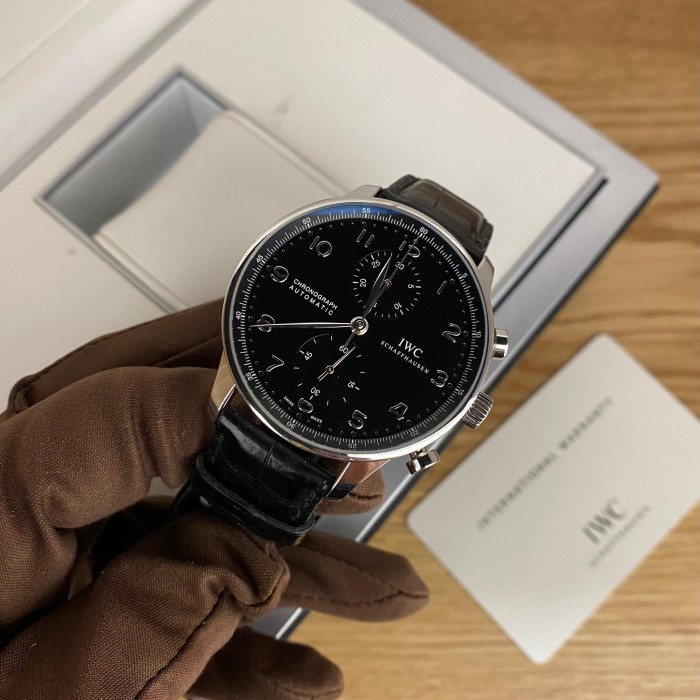 IWC Cronograph Portuguese Black Dial IW371447
