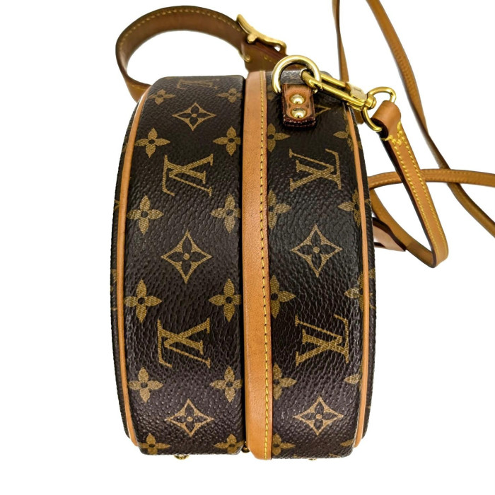 Louis Vuitton Monogram Petite Boite Chapeau M43514 Brown