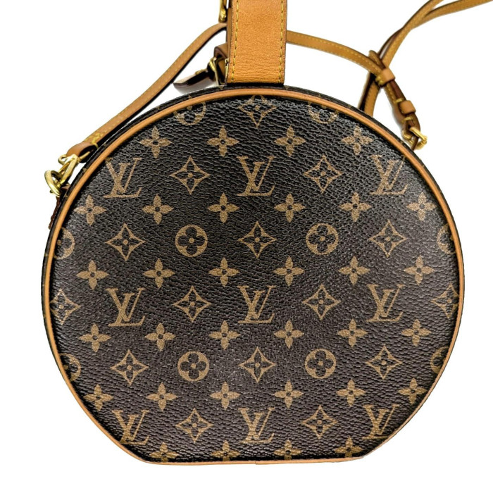 Louis Vuitton Monogram Petite Boite Chapeau M43514 Brown