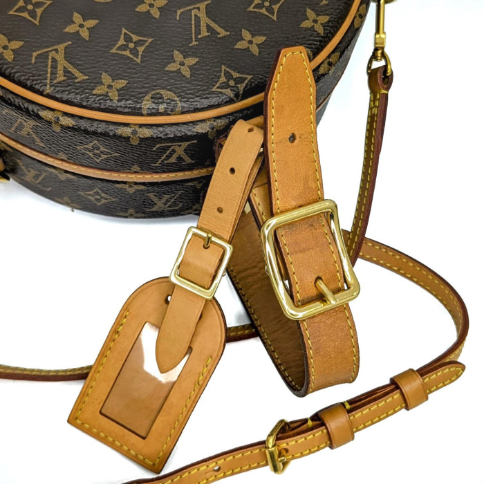 Louis Vuitton Monogram Petite Boite Chapeau M43514 Brown