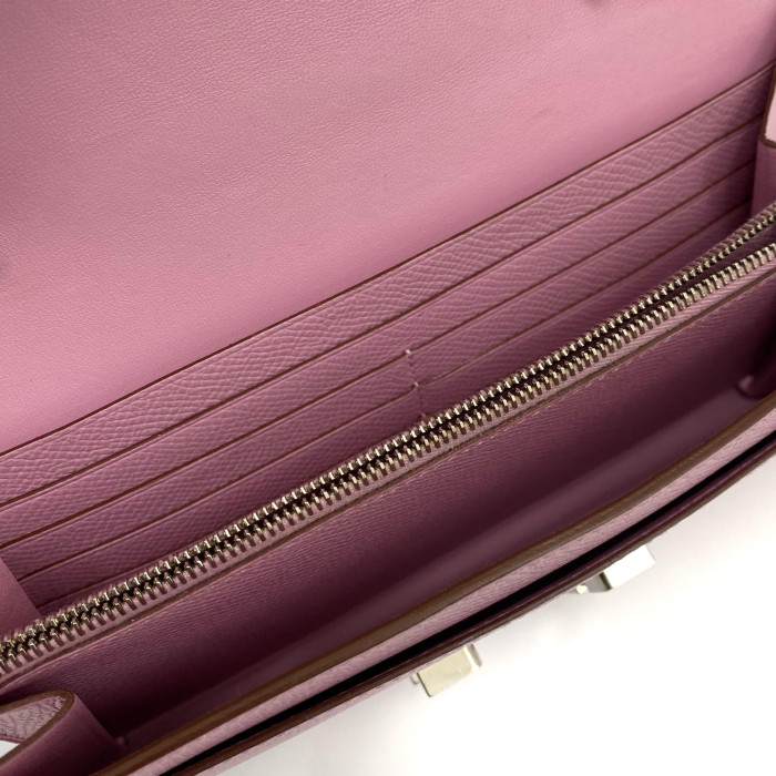 Hermes Contance Long Togo Veau Epsom Mauve sylvestre Silver Metal Fittings Z 2021