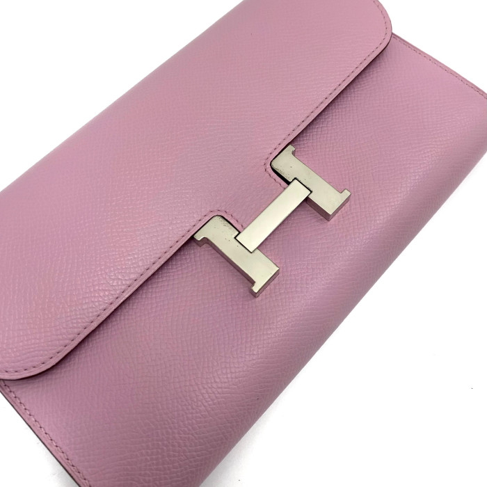 Hermes Contance Long Togo Veau Epsom Mauve sylvestre Silver Metal Fittings Z 2021
