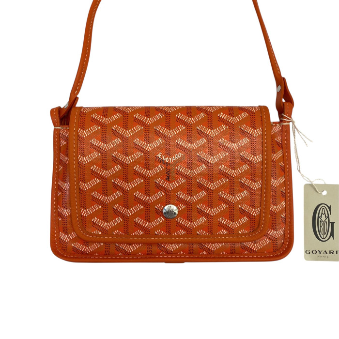 Goyard Pochette Plume leather Shoulder bag Orange