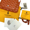 Goyard Pochette Plume leather Shoulder bag Orange
