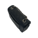Chanel Mini Matelasse 20 Caviar Skin Single Flap Single Chain Bag Black Gold Metal Fittings