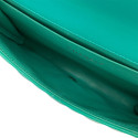 Chanel Matelasse Patent Leather Chain Shoulder Bag Green Silver Metal Fittings