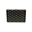 Goyard Minaudière trunk bag leather Shoulder bag Black