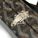 Goyard Minaudière trunk bag leather Shoulder bag Black