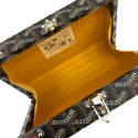 Goyard Minaudière trunk bag leather Shoulder bag Black