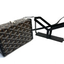Goyard Minaudière trunk bag leather Shoulder bag Black