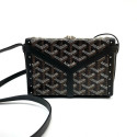 Goyard Minaudière trunk bag leather Shoulder bag Black