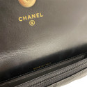 Chanel Matelasse Lambskin Chain Wallet Pearl Black Gold Metal Fittings