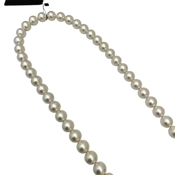 Chanel Matelasse Lambskin Chain Wallet Pearl Black Gold Metal Fittings