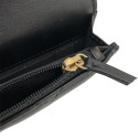 Chanel Matelasse Lambskin Chain Wallet Pearl Black Gold Metal Fittings