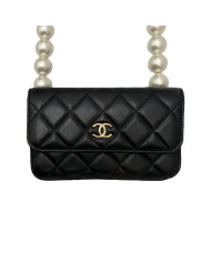 Goyard Minaudière trunk bag leather Shoulder bag Black