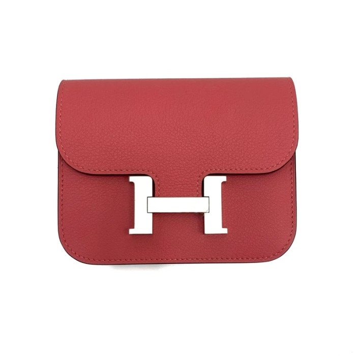 Hermes Constance Slim Evercolor Wallet Rose Azalee W 2024