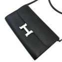 Hermes Constance Long Togo Veau Epsom Black Silver Metal Fittings Z 2021
