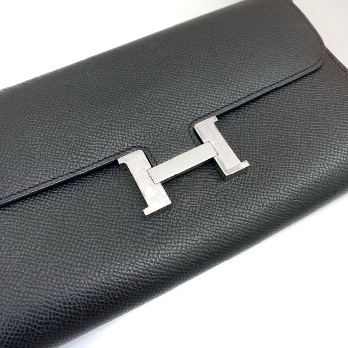 Hermes Constance Long Togo Veau Epsom Black Silver Metal Fittings Z 2021