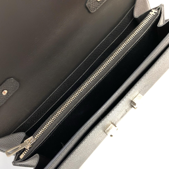 Hermes Constance Long Togo Veau Epsom Black Silver Metal Fittings Z 2021