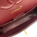 Chanel Matelasse 25 Lambskin Double Flap Double Chain Bag Black Gold Metal Fittings