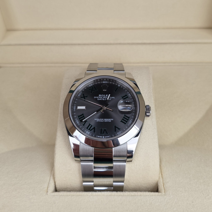 Rolex Datejust 41 mm Wimbledon 126300 Like New 2019 Full Set