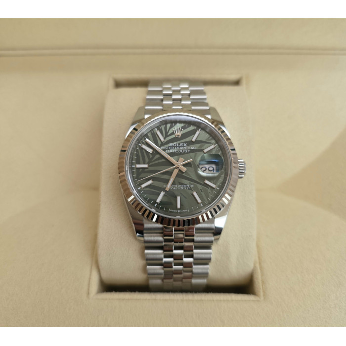 Rolex Datejust Jublee Green Palm 126234 Brand New 2023 Full Set