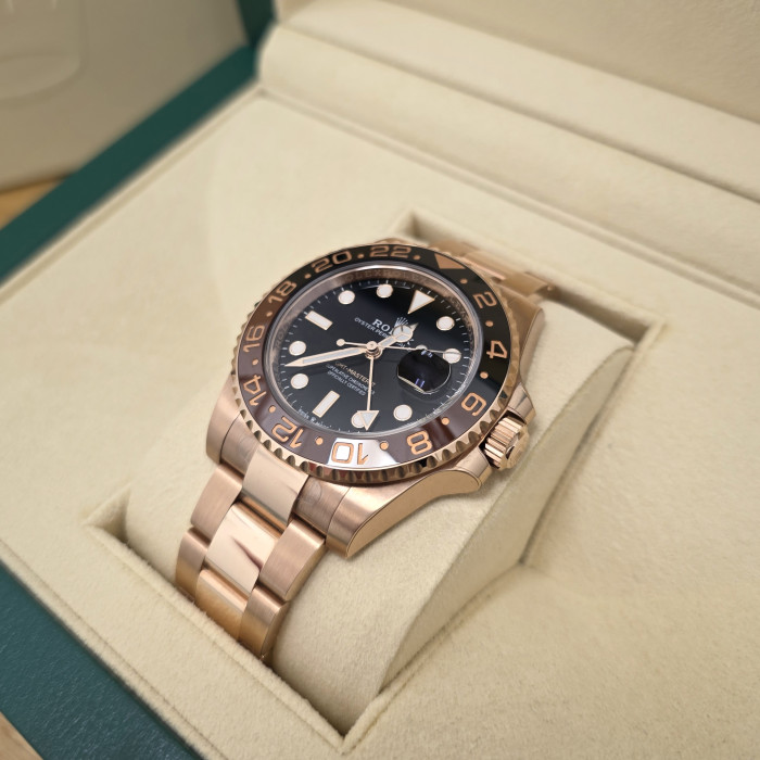 Rolex Gmt Master II Rose Gold 126715CHNR Brand New 2020 Full Stickers Full Set