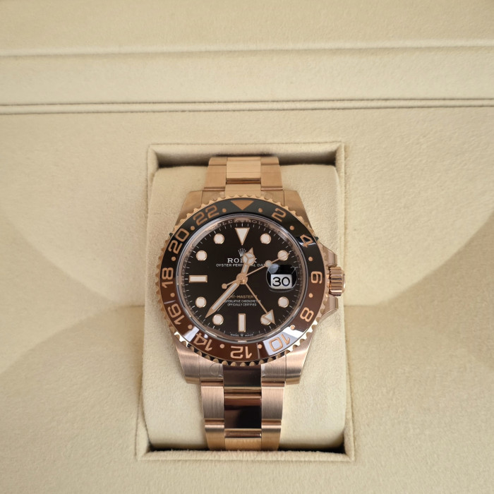 Rolex Gmt Master II Rose Gold 126715CHNR Brand New 2020 Full Stickers Full Set