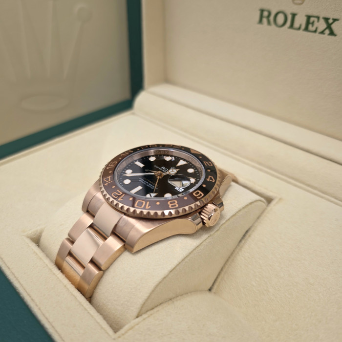 Rolex Gmt Master II Rose Gold 126715CHNR Brand New 2020 Full Stickers Full Set