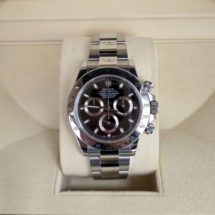 Rolex Daytona Black Cromalight 116520 Like new 2015 serviced in 2020 Full Set