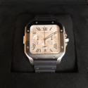 Cartier Santos Chrono Black ad lc steel WSSA0017 Like New 2023 Full Set