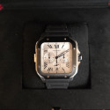 Cartier Santos Chrono Black ad lc steel WSSA0017 Like New 2023 Full Set