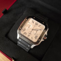 Cartier Santos Chrono Black ad lc steel WSSA0017 Like New 2023 Full Set