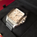 Cartier Santos Chrono Black ad lc steel WSSA0017 Like New 2023 Full Set