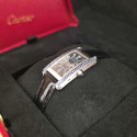 Cartier Tank Américaine WB705051 Blu Dial Blue Sapphires Like New