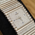 Piaget Emperador 18k White Full Pavé Diamond Pavé Dial Sapphire