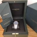 Audemars Piguet Royal Oak Selfwinding Dial ICE and diamond bezel 77451ST.ZZ.1361ST.03 Brand New 2026 Full Set