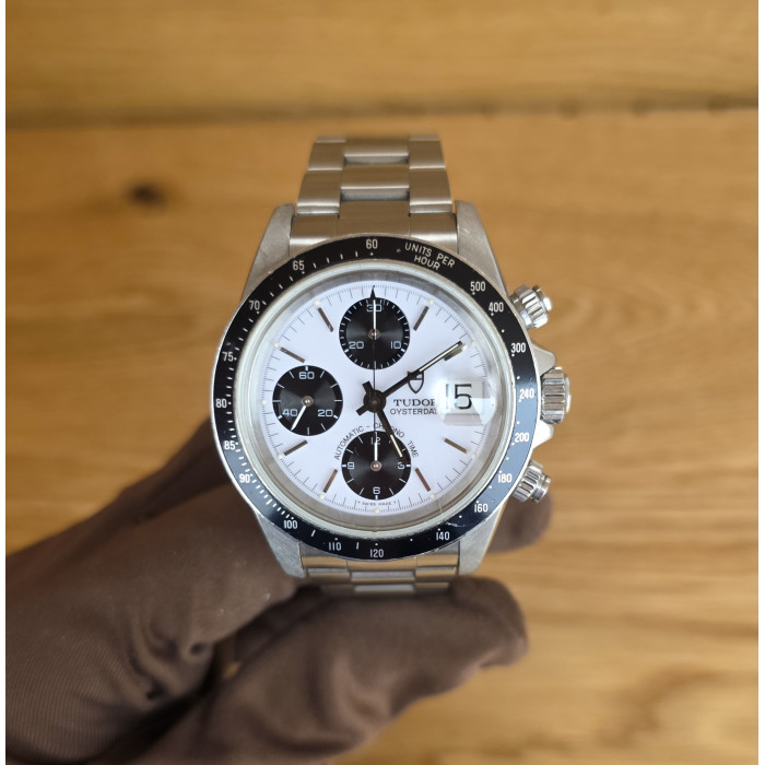 Tudor chrono Prince Date Oysterdate by Rolex Dial Panda White 79260 Perfect Condition