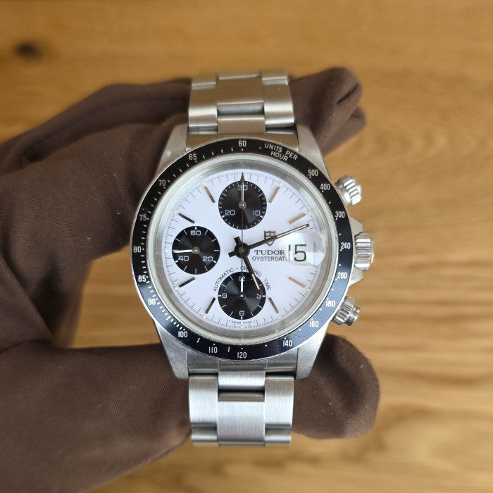 Tudor chrono Prince Date Oysterdate by Rolex Dial Panda White 79260 Perfect Condition