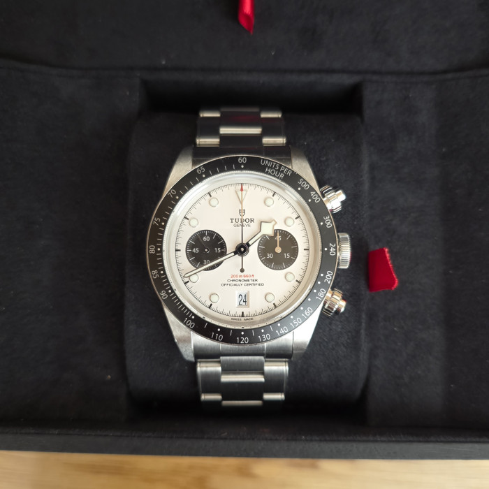 Tudor Black Bay Chrono White Dial 79360N-0002 Like New 2023 Full Set