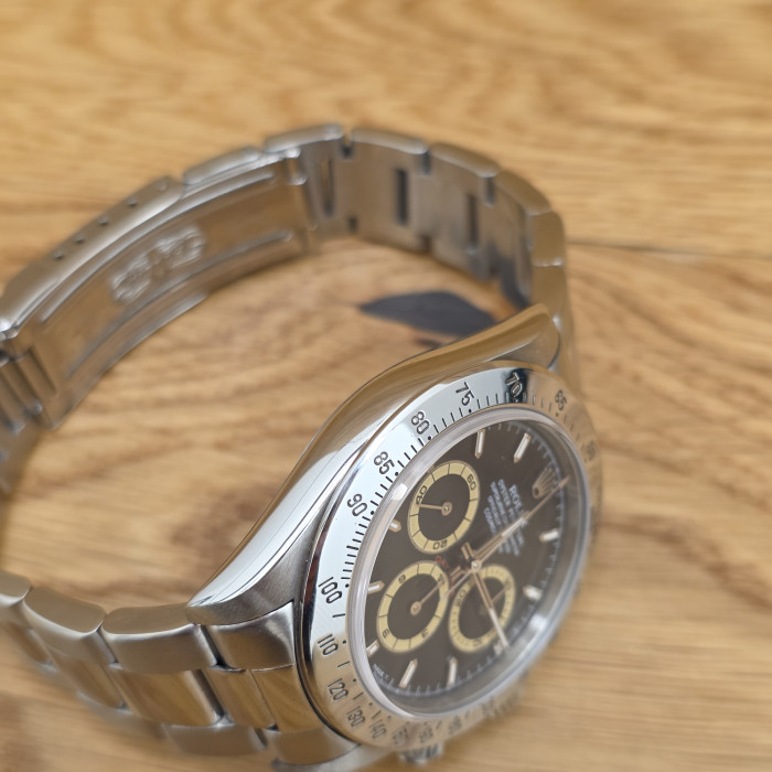 Rolex Daytona Zenith Patrizzi Black Dial 16520 Perfect Condition 1995