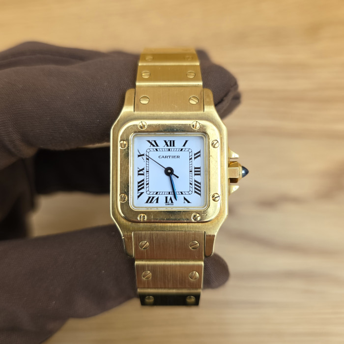 Cartier Santos Galbeè Yellow Gold Small Size 8170 Like New