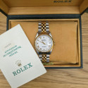 Rolex Datejust 36 Jubilee White Roman Dial 16233 Like New Full Set