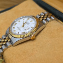 Rolex Datejust 36 Jubilee White Roman Dial 16233 Like New Full Set
