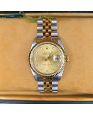 Rolex Datejust 36 Diamond Black Dial SuperJubilee 116234 Like New 2019 Full Set