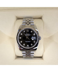 Rolex Datejust 36 Blue Diamond Dial Jubilee 116234 Like New Full Set